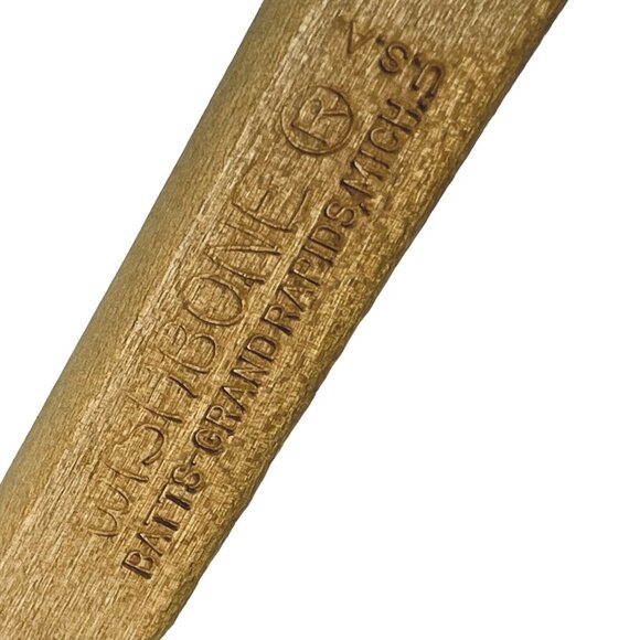 Vintage Hart Schaffner & Marx Wood Locking Suit Hanger 17" Wishbone Grand Rapids - Picture 5 of 12